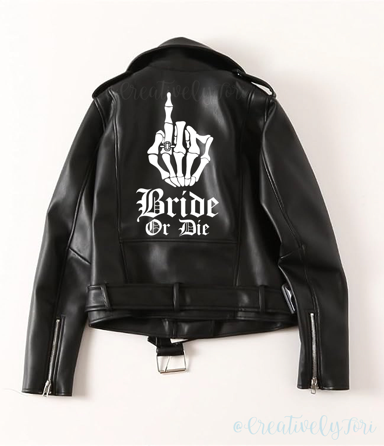 Bride or Die: Leather Bridal Jacket