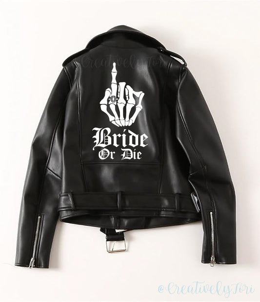 Bride or Die: Leather Bridal Jacket